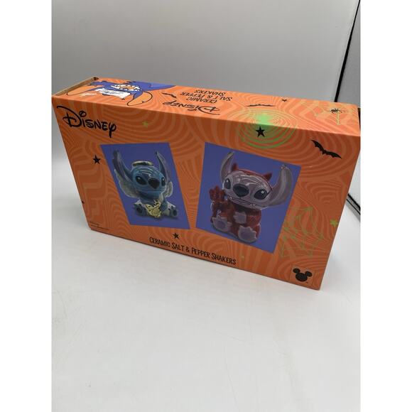 Disney Stitch Angel and Devil Salt and Pepper Shakers NEW In Box - Picture 4 of 7